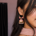 Pink Bloom Jhumka