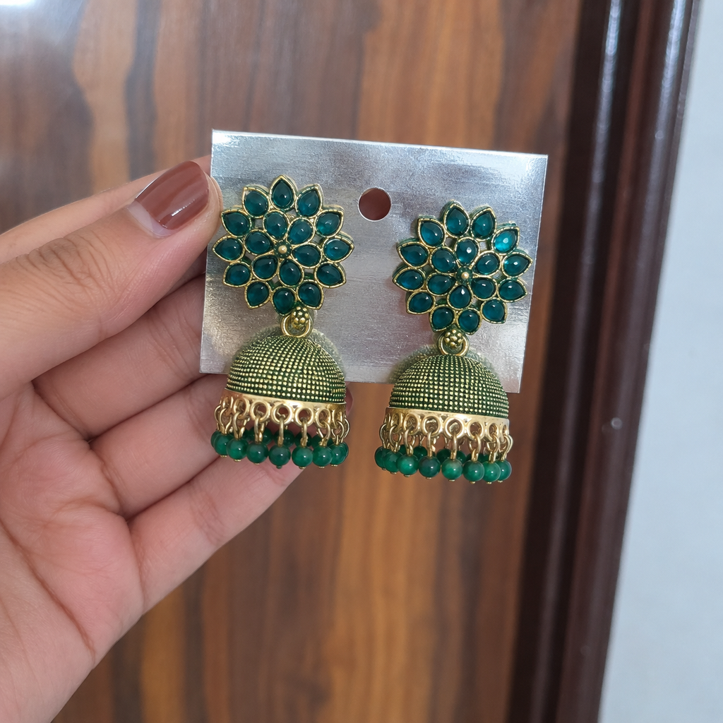 Aarohi Floral Jhumkas