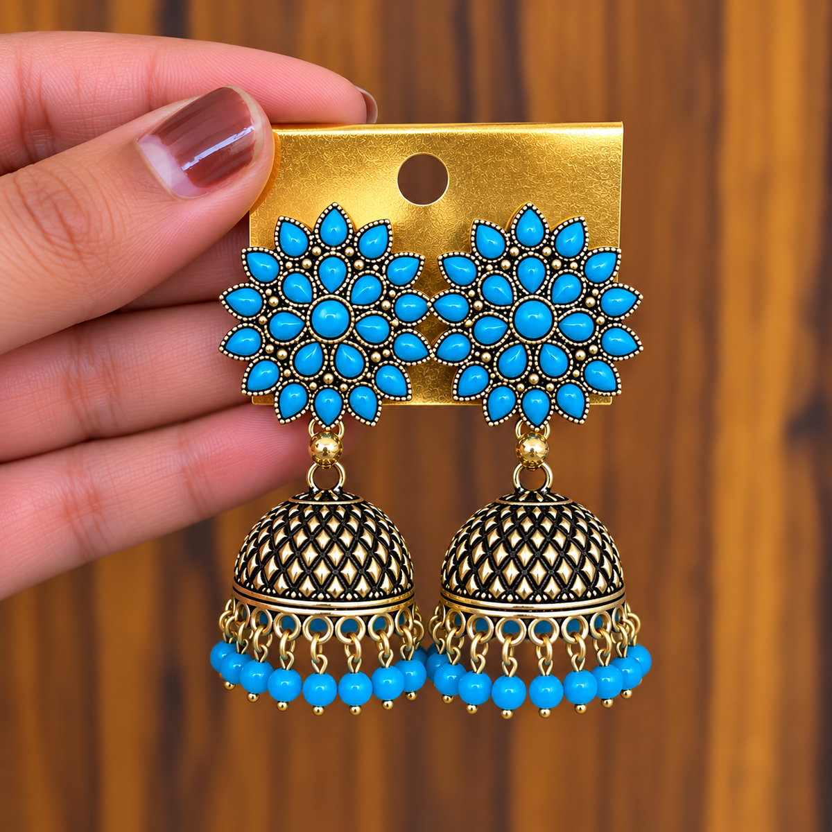 Aarohi Floral Jhumkas
